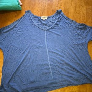 NWOT Pink Rose Cold Shoulder Shirt